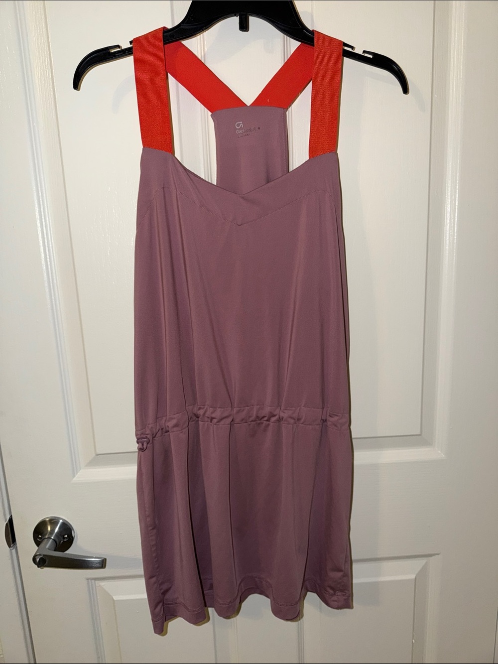 GAP Mauve Mini Dress with Red Straps